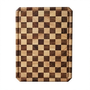 Juego de Tablas de Cortar Rectangulares de Madera de Acacia Sostenible Hechas a Mano por BS INTERNATIONAL, 2.0 cm de Grosor, Tabla para Cortar Carne, Apta para Lavavajillas - Product Image 4