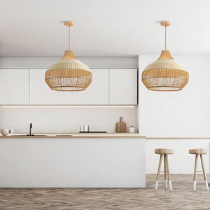 Lampadari in tessuto di Rattan lampade a sospensione vendita calda negli Stati Uniti e in Europa - Product Image 5