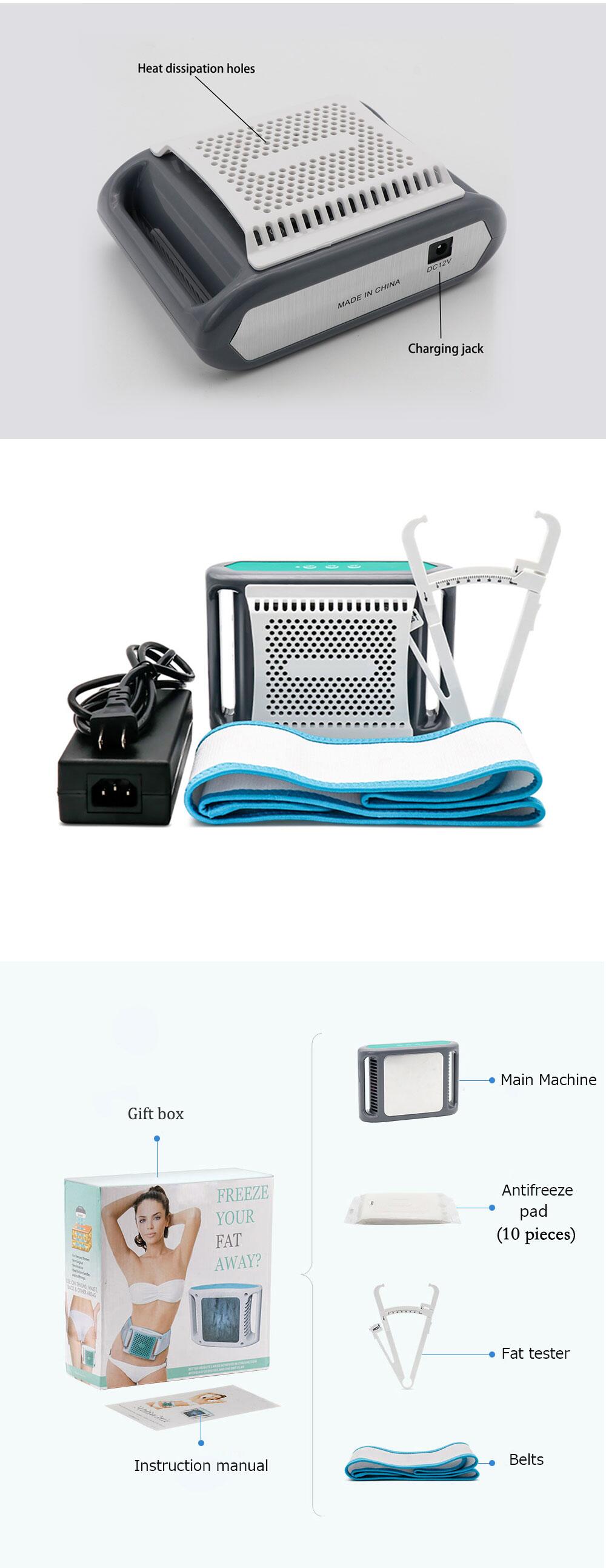 Safe Cryolipolysis Belt Slimming Fat Freezing Machine Cryopad Cooling Weight Loss