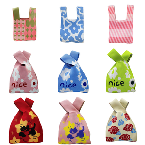 กระเป๋าถือถักโครเชต์ลายดาวสำหรับผู้หญิง ฤดูใบไม้ร่วง ฤดูหนาว ทำจากโพลีเอสเตอร์ ปิดแบบเปิด ตกแต่งด้วยงานปัก สไตล์ผู้หญิง - Product Image 3