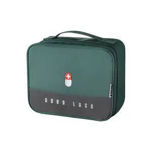 Thickened and large-capacity medicine box family herb bag carrying case fabric box multi-functional layered medical kit