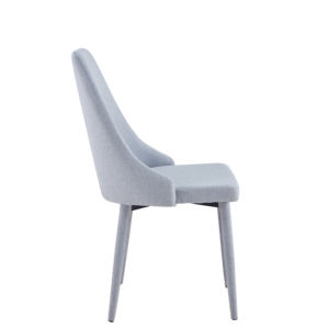 Contemporary Metal Dining <b>Chairs</b> Upholstered Mid Century Modern Armless Faux <b>Leather</b> Accent <b>Chairs</b> <b>for</b> Dining <b>Room</b> and Kitchen - Product Image 2
