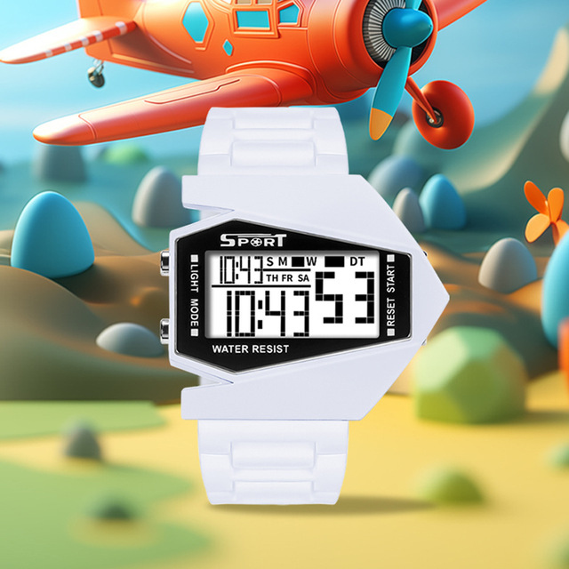 Casual Sports Simple Children Cartoon Multifunctional Luminous Timing Alarm Electronic Watch