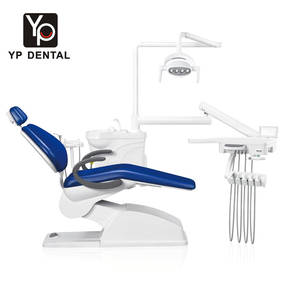 Modern <strong>Electric</strong> <strong>Dental</strong> <strong>Chair</strong> <strong>Unit</strong> LED Operating Light Adjustable Headrest Multifunctional Dentist Control System Steel Plastic - Product Image 6