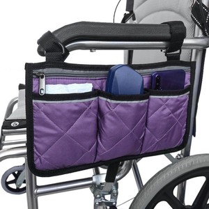 Multi-Functional Reflective Walking Aid Organizer Wheelchair Armrest Side Storage Saddle Hanging Bag <b>Backpack</b> Various Colors - Product Image 4