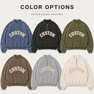 Herren-Sweatshirt Maßgefertigt Hochwertig 420 GSM 100% Terry-Baumwolle Französischer Stil Langarm 4XL für Einfarbige Kinder-Wintersweatshirts - Product Image 2