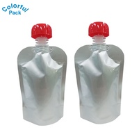 Pochettes cosmétiques en plastique de petite taille 1oz support à fermeture éclair sac sous vide matériau PET caractéristiques de sécurité emballage de shampooing utilisation de l'eau