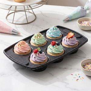 Moule à cupcakes personnalisé en silicone sans BPA pour la cuisson, moule à muffins en silicone crème - Product Image 4