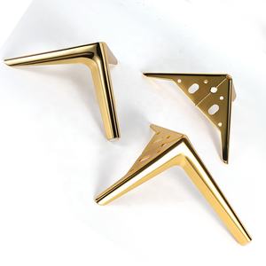 Pieds de <span class=keywords><strong>Table</strong></span> en métal, cadre industriel moderne, pieds de chaise, pieds noirs pour chaise en <span class=keywords><strong>bois</strong></span> <span class=keywords><strong>massif</strong></span> <span class=keywords><strong>noir</strong></span>/or - Product Image 1