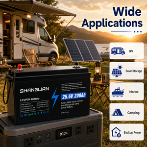 Paquete de Baterías LiFePO4 de 25.6V 200Ah con BMS Integrado, 6000 Ciclos, IP65, Almacén en Polonia, Grado A, Bluetooth, Logotipo Personalizado, Capacidad y Color - Product Image 6