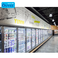 Metaal displayrek, zwaar belastbaar, supermarkt schappen, etalage voor fruit in supermarkten