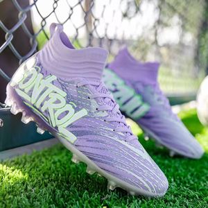Zapatos de Fútbol para Niños, Botas de Fútbol Deportivas con Tacos Largos, de Caña Alta, para Estudiantes, para Entrenamiento en Interiores y Exteriores - Product Image 2