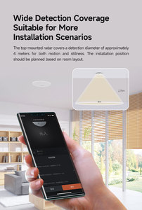 Multi-IR Human <strong>Presence</strong> Sensor Zigbee MmWave Ceiling Radar Detector App Remote Control For Home Hotel Use Customizable - Product Image 4