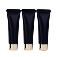 Lotion liquide dépilatoire, récipient cosmétique vide, pâte à dentifrice, tube rechargeable, 50ml, noir, vente en gros
