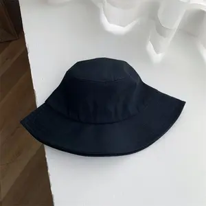 Chapeau de casquette de broderie vierge unisexe de haute qualité chapeaux de seau en coton uni avec logo personnalisé