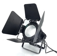 Focos LED COB de 200W con puertas batientes 4 en 1 WW/CW/RGBW/UV, control DMX512 6 en 1, CRI 90 para iluminación de escenarios de fiestas/bodas (397-400nm)