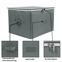 Boîte de rangement pliable en polyester pour verres à vin et gobelets, capacité 10-20L
