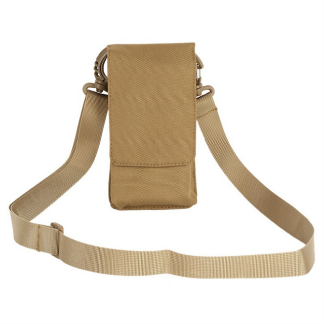Outdoor Double Pockets Molle Phone Pouch Tactical Cell Phone Holster Hunting Holder Case Shoulder Bag