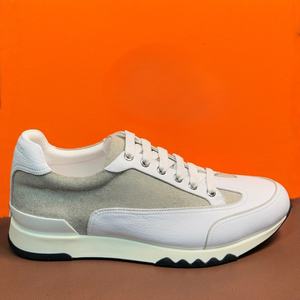 Luxury White Retro Designer Casual Sneakers Fashionable And Men's Casual Shoes Breathable And <b>Comfortable</b> Leather Board Shoes - Product Image 3