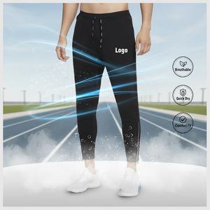 <span class=keywords><strong>Pantalon</strong></span> d'entraînement de marathon <span class=keywords><strong>pour</strong></span> homme avec logo personnalisé et marque privée, taille élastique, séchage rapide, <span class=keywords><strong>pour</strong></span> la course en extérieur, la gym et le fitness - Product Image 1