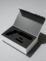 Boîte cadeau en papier de luxe avec logo personnalisé, fermeture magnétique, lamination mate, support intérieur en mousse haute densité, Airtec Edge AEG Tank