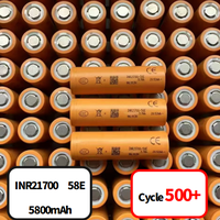 Batterie Li-ion de qualité A INR21700 58E 3.6V 5700mAh 20.52Wh pour stockage d'énergie domestique ESS – Approvisionnement durable