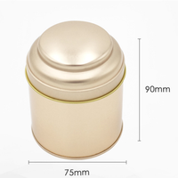 Boîte de rangement pour thé et aliments en forme ronde multifonctionnelle de haute qualité avec impression de logo personnalisée