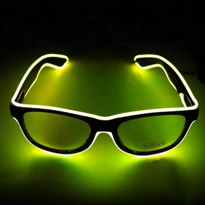 Lunettes LED lumineuses Lunettes <span class=keywords><strong>de</strong></span> <span class=keywords><strong>soleil</strong></span> EL Wire Neon Glasses Glow in Dark Party Supplies Neon Party Favors Nouveauté Cadeau Fournitures - Product Image 2