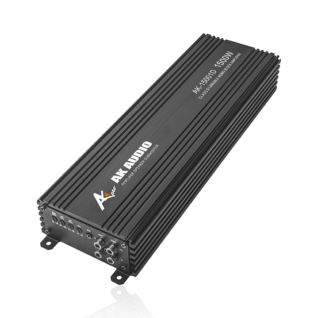 AK-15001D Mini High-Performance Car Audio Amp Mono Class D 1500W Powerful Crystal Clear 4 Channel Full Range Class D Amplifier
