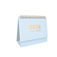 Calendario da Scrivania Personalizzato a Spirale con Citazioni Ispirazionali Quotidiane per 365 Giorni, Carta Patinata, Rilegatura a Spirale Dorata