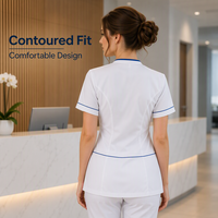 Uniformes Profesionales para Mujer OEM ODM, Ropa de Trabajo para Equipo, Uniformes Corporativos para Recepcionistas, Prendas de Corte Ajustado para Personal