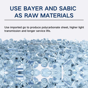 Feuille de Polycarbonate solide en <span class=keywords><strong>Polyrise</strong></span>, panneau Anti-chute pour la conception de la scène de toit, panneau de disposition d'exposition, revêtement UV, anti-rayures pour l'extérieur - Product Image 3
