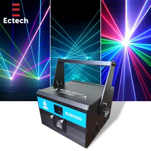 Geluidgeactiveerde Podiumstraal Licht Dmx 4 Watt Rgb Animatie Laserlichten Voor Podiumdisco Dj Indoor Lasershow-Evenementen