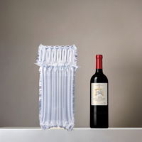 Bouteille de vin protéger emballage colonne d'air rouleau sacs gonflables pour une expédition sûre bouteilles en verre personnalisation
