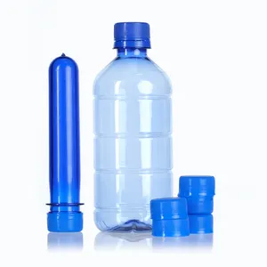 Botol air plastik Pet 500ml, kinerja baik 30mm 55mm 68mm 30g 38g plastik Pet untuk kaleng