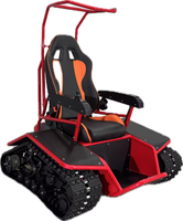 Motoneige électrique ETV-TANK polyvalente à chenilles, idéale pour les sports extrêmes et les terrains accidentés, avec capacité de montée à 60 degrés.