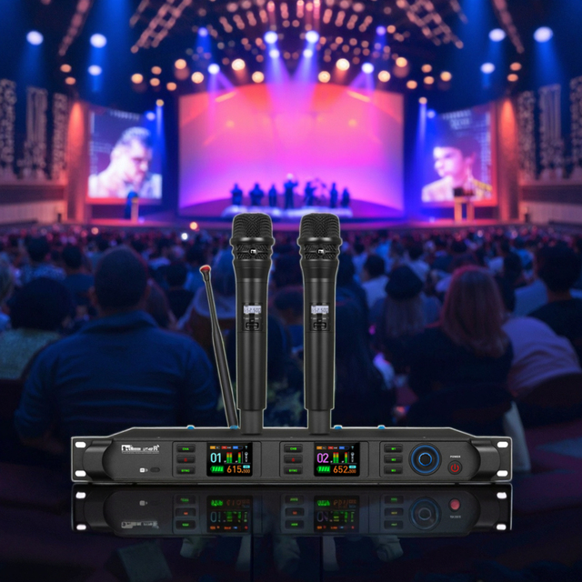 Professional Stage Performance Wireless Microphone, U-band Anti-interference, Long-range KTV Singing Microphone