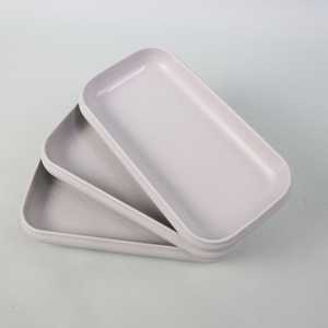 Bán Buôn Hình Chữ Nhật Grey Thân Thiện Với Môi Nhà Hàng Melamine Dinner Sạc Tấm Biểu Tượng Tùy Chỉnh Dày Nhựa Đồ Ăn Cho - Product Image 2