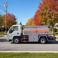 Camion-citerne compact HOWO <5000L avec pompe et compteur, capacité 2,5 m³, transmission manuelle 4x2, neuf pour équipement de construction