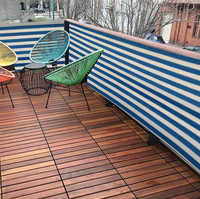 HENGSHUN Blauw gestreept HDPE vouwbaar schaduwnet - Directe fabrikant Beste prijzen voor kas, tuin, dakzonwering