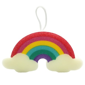 Personalizzato colorato arcobaleno forma del corpo <span class=keywords><strong>bagno</strong></span> di pulizia scrub spugna per il bambino - Product Image 1