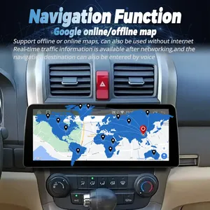 Lettore Multimediale Android 13 con Schermo da 12,3 Pollici 1920*720 per Honda CRV <span class=keywords><strong>CR</strong></span>-V <span class=keywords><strong>2006</strong></span> 2008 2012, GPS, Carplay - Product Image 3