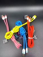 Câble de données à charge rapide en silicone liquide dégradé OEM/ODM 6A épaissi USB Type-C/Micro USB pour appareil mobile V8