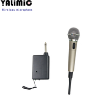 Récepteur en métal de studio portatif de microphone filaire et sans fil dynamique professionnel 2-en-1 pour karaoké
