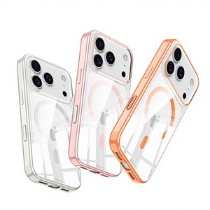 <span class=keywords><strong>Coque</strong></span> de protection intégrale magnétique Wlons compatible avec 17 Pro Max, haute transparence, pressée à chaud, couleur unie - Product Image 1