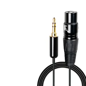 Jack Soft PVC Balanced Patch Cable XLR to 1/4 inch Cable 3.3 feet TRS 6.35mm to XLR Male