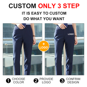 Slim-free couleur unie manteau <span class=keywords><strong>pantalon</strong></span> hommes costume bureau femmes Cargo <span class=keywords><strong>pantalon</strong></span> formel Chinos lin affaires <span class=keywords><strong>pantalon</strong></span> hommes - Product Image 3