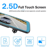 2025new 10 pouces 24H enregistreur miroir Full HD 1080P voiture Dash Cam double objectif enregistreur vidéo conduite boîte noire voiture DVR WIFI Info