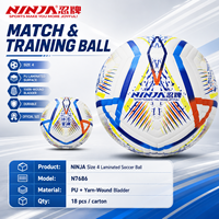 Ballon de football en PU, taille 4, personnalisable, durable, pour l'entraînement, la promotion, les écoles, les clubs sportifs, les commandes en gros