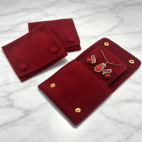 Nouvelles pochettes à bijoux anti-poussière à fermeture boutonnée, style moderne, 10*9,5 cm, pour emballage cadeau, prix bas